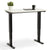 Pacto 90cm wide standing desk - white top, black frame