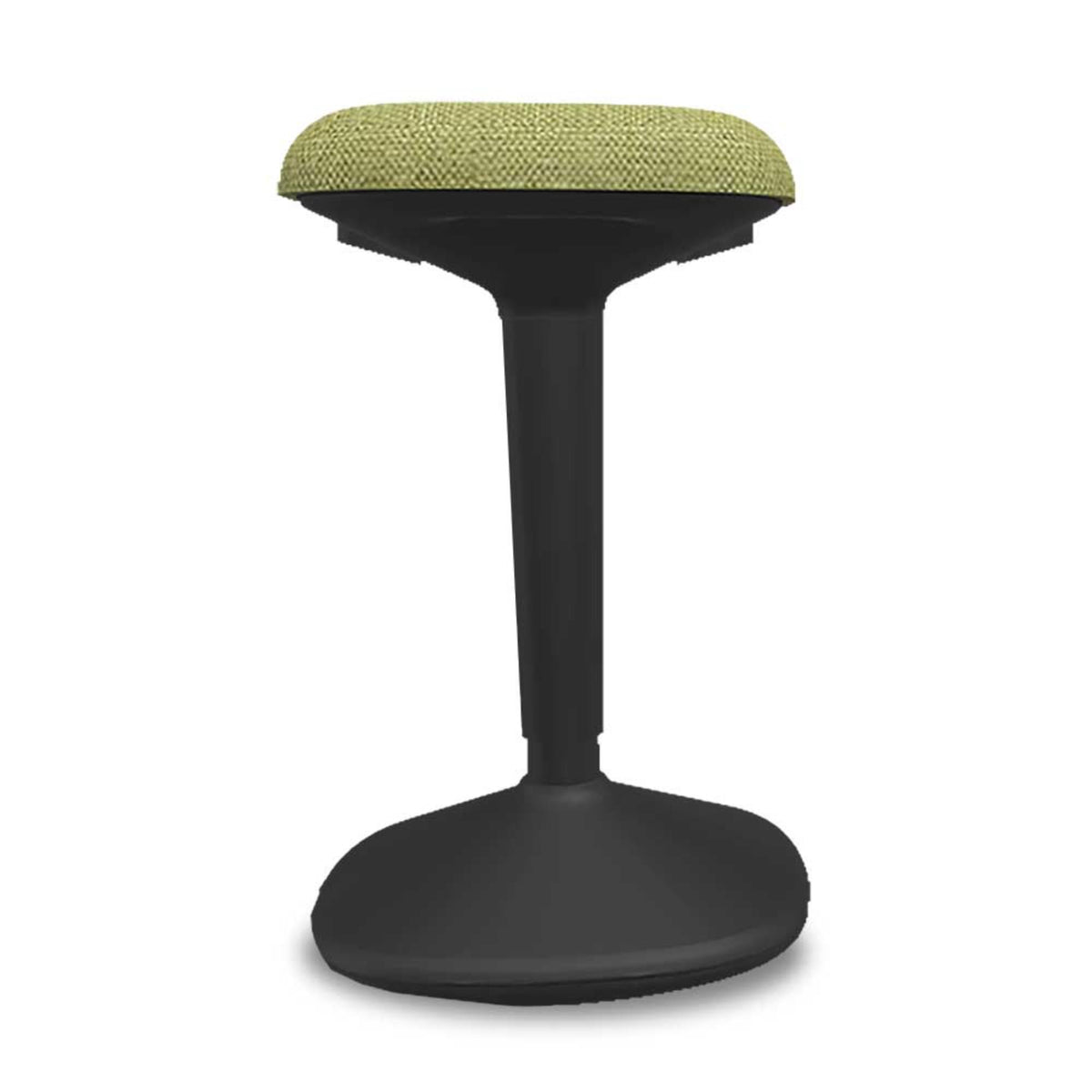 Standing Chair - Viasit Younit - Black Base - Green Era 1243 Seat Fabric - Studio Image