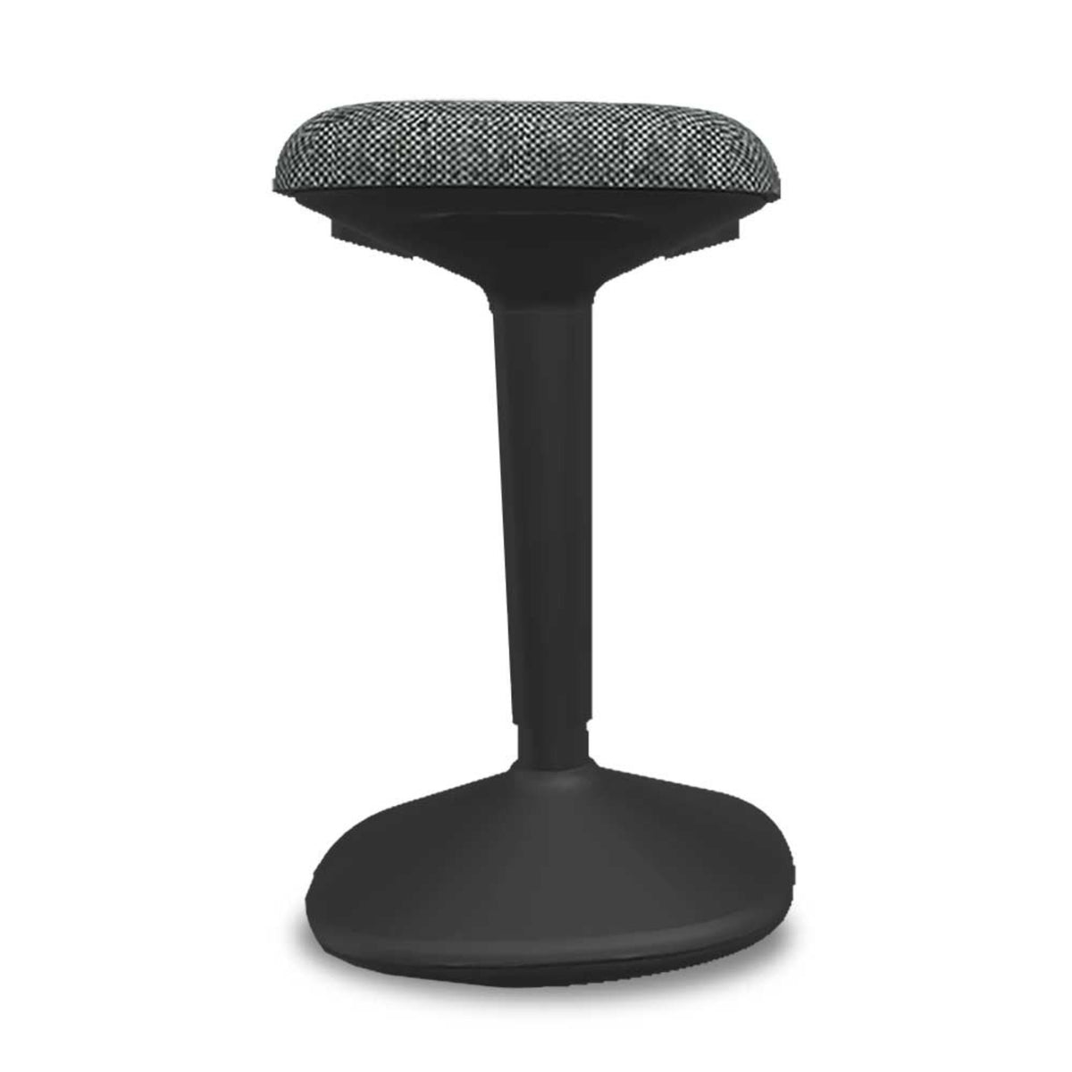 Standing Chair - Viasit Younit - Black Base - Grey Rivet 1259 Seat Fabric - Studio Image