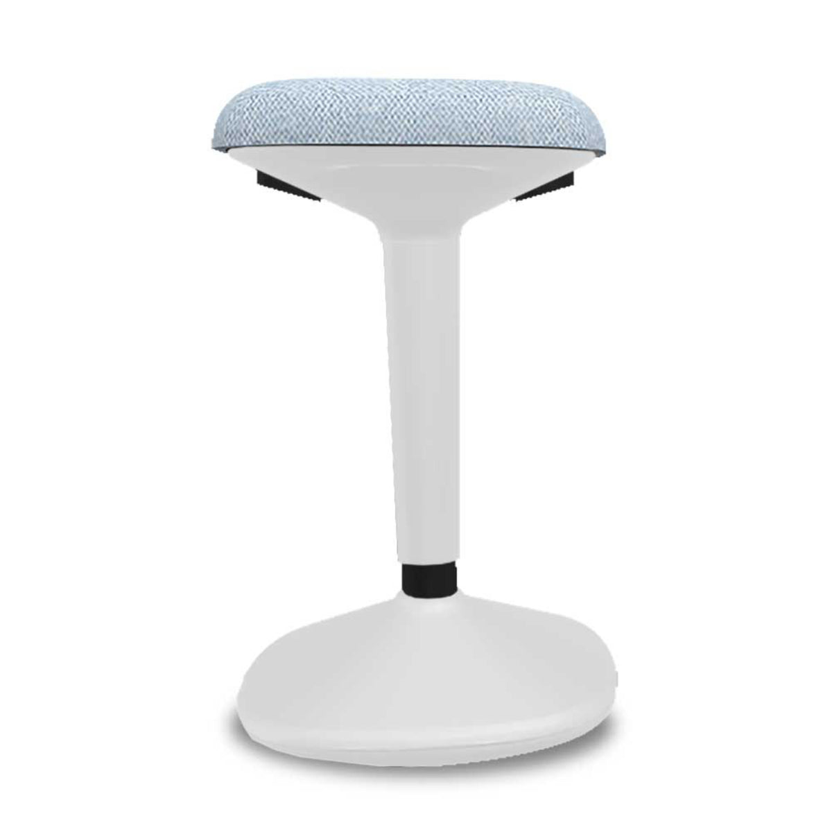Standing Chair - Viasit Younit - Tele-Grey Base - Light Blue Era 1244 Seat Fabric - Studio Image