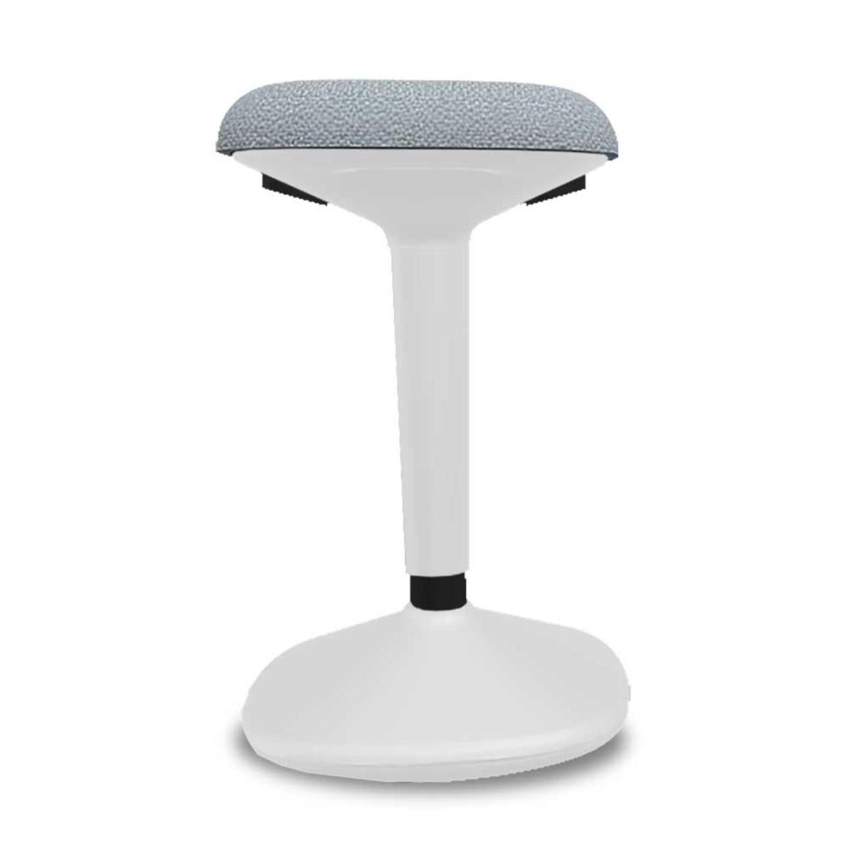 Standing Chair - Viasit Younit - Tele-Grey Base - Light Grey Bondai 1196 Seat Fabric - Studio Image