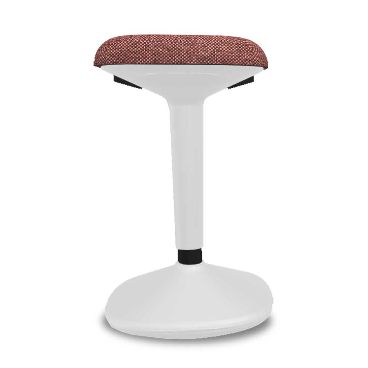 Standing Chair - Viasit Younit - Tele-Grey Base - Red Brown Rivet 1257 Seat Fabric - Studio Image