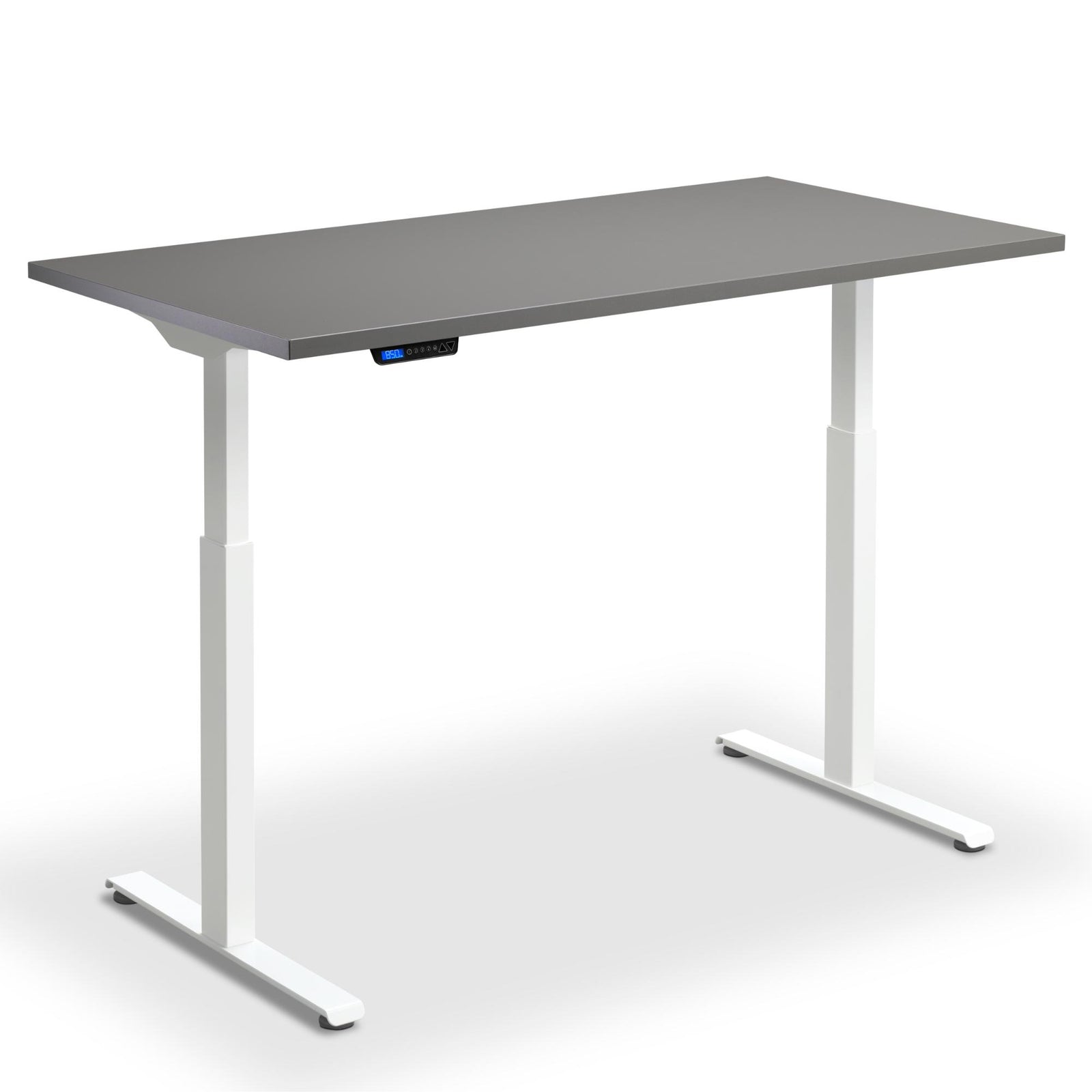 Standing Desk 120cm Width - Rize 120 - White Frame - Graphite Top - Studio Image