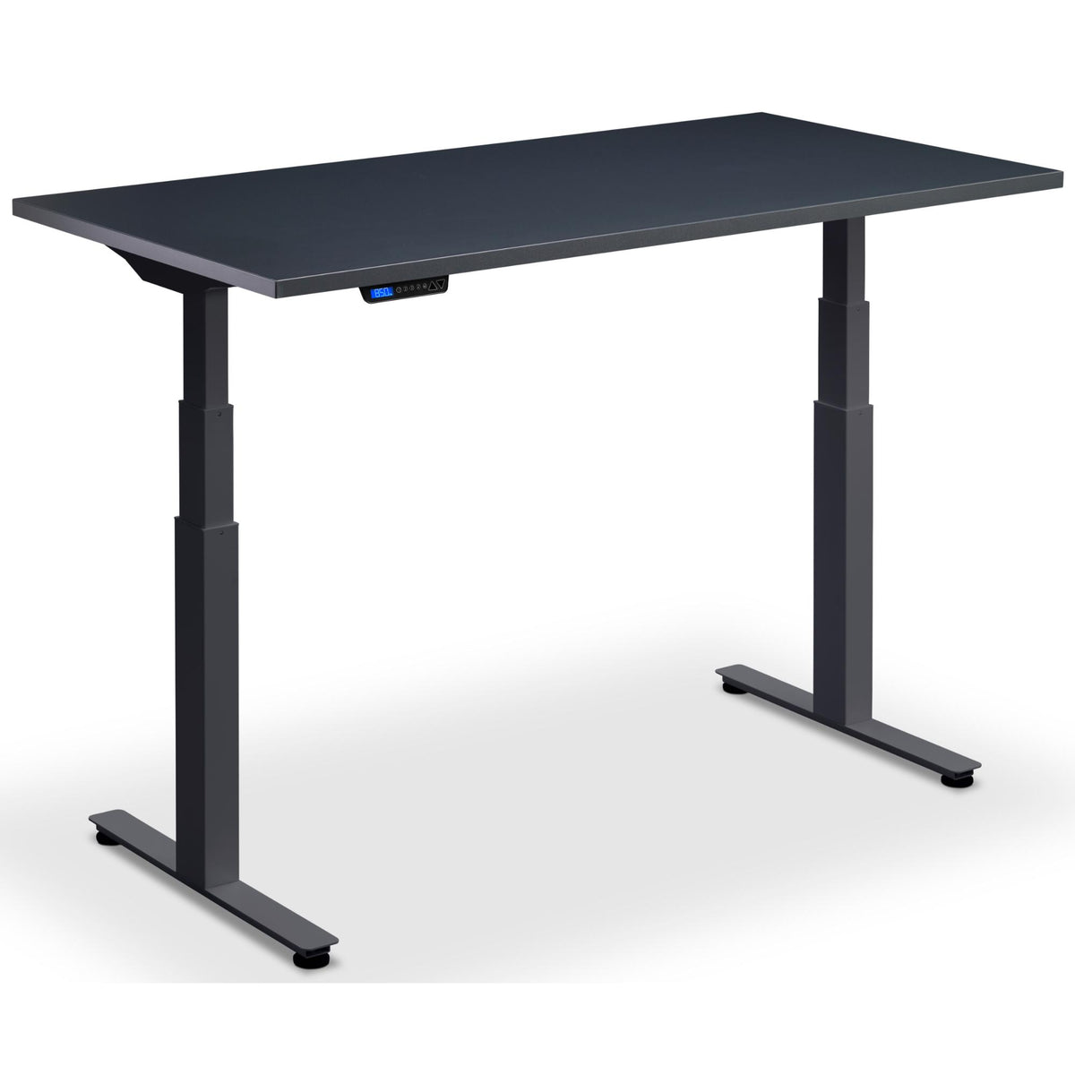 Standing Desk Extra Long - Rize-XL - Anthracite Frame - Anthracite Top - Studio Image