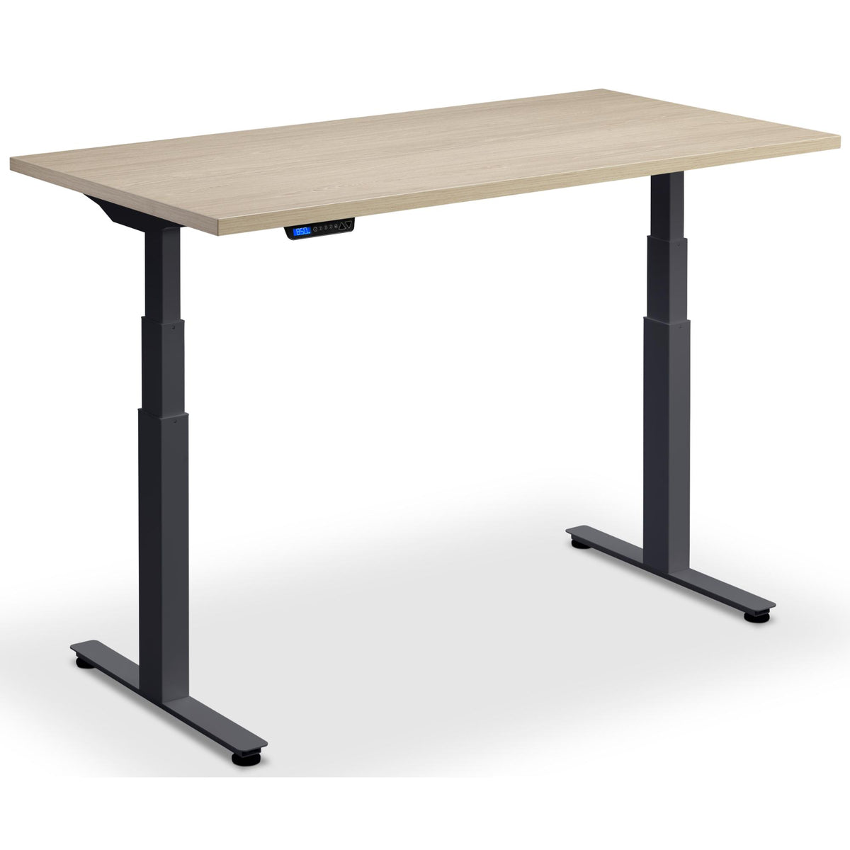 Standing Desk Extra Long - Rize-XL - Anthracite Frame - Natural Oak Top - Studio Image