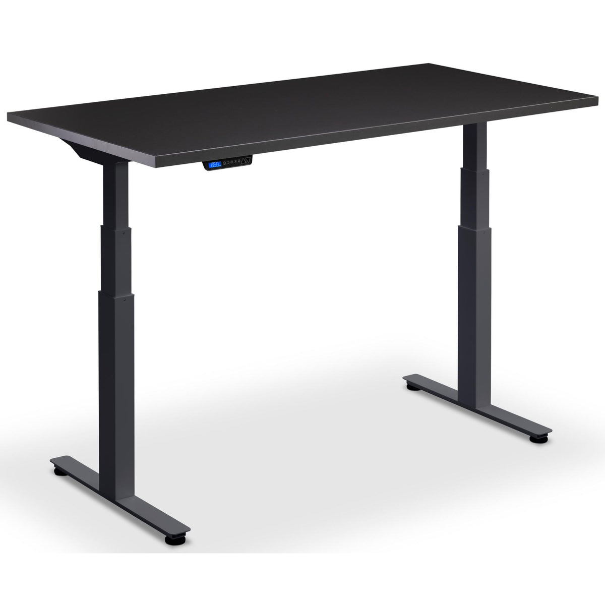 Standing Desk Extra Long - Rize-XL - Anthracite Frame - Soft Black Top - Studio Image