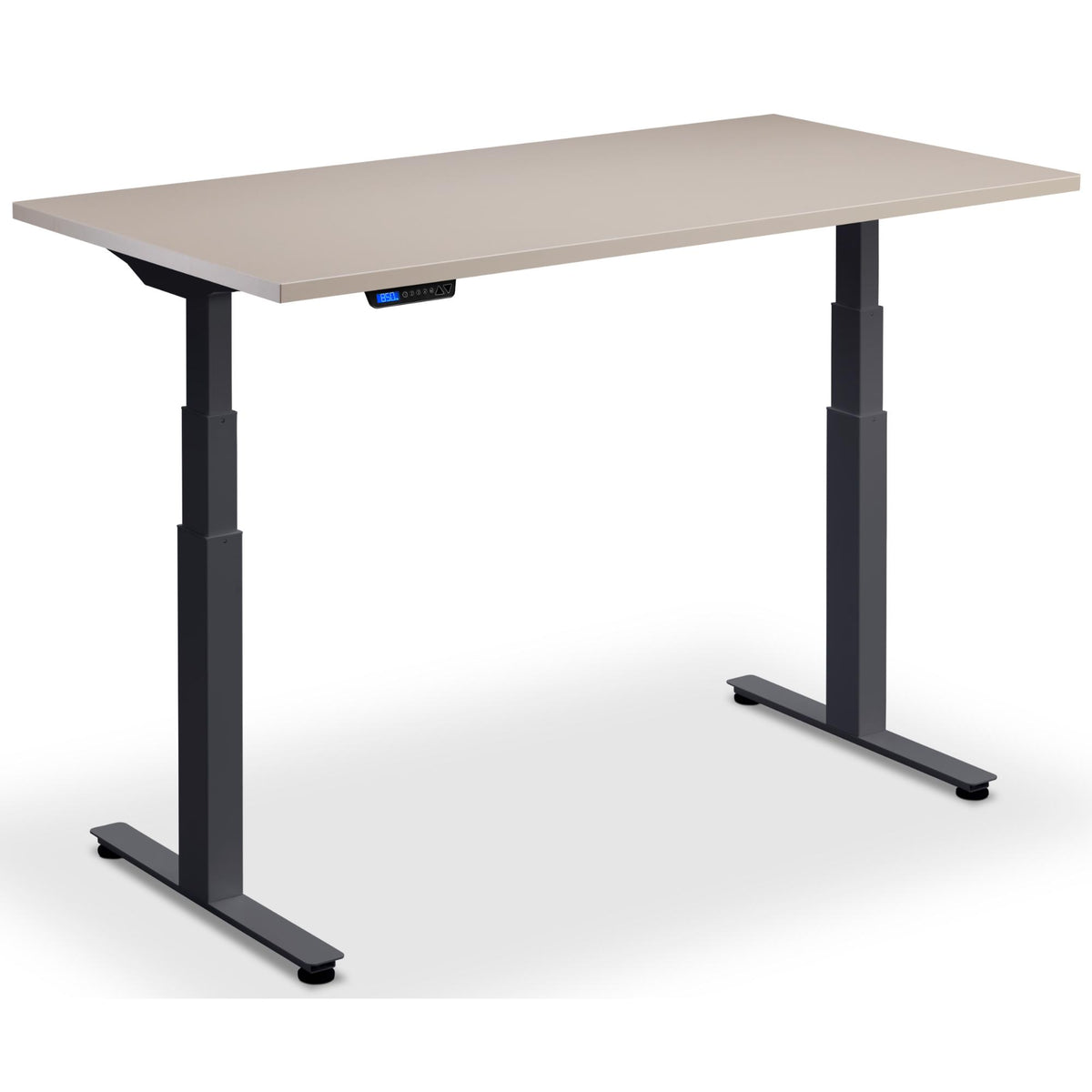 Standing Desk Extra Long - Rize-XL - Anthracite Frame - Stone Top - Studio Image