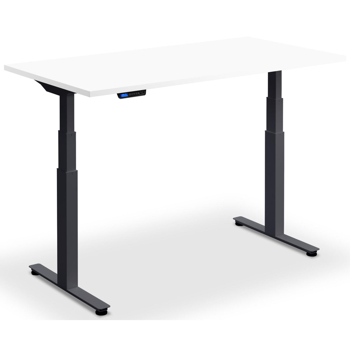 Standing Desk Extra Long - Rize-XL - Anthracite Frame - White Top - Studio Image