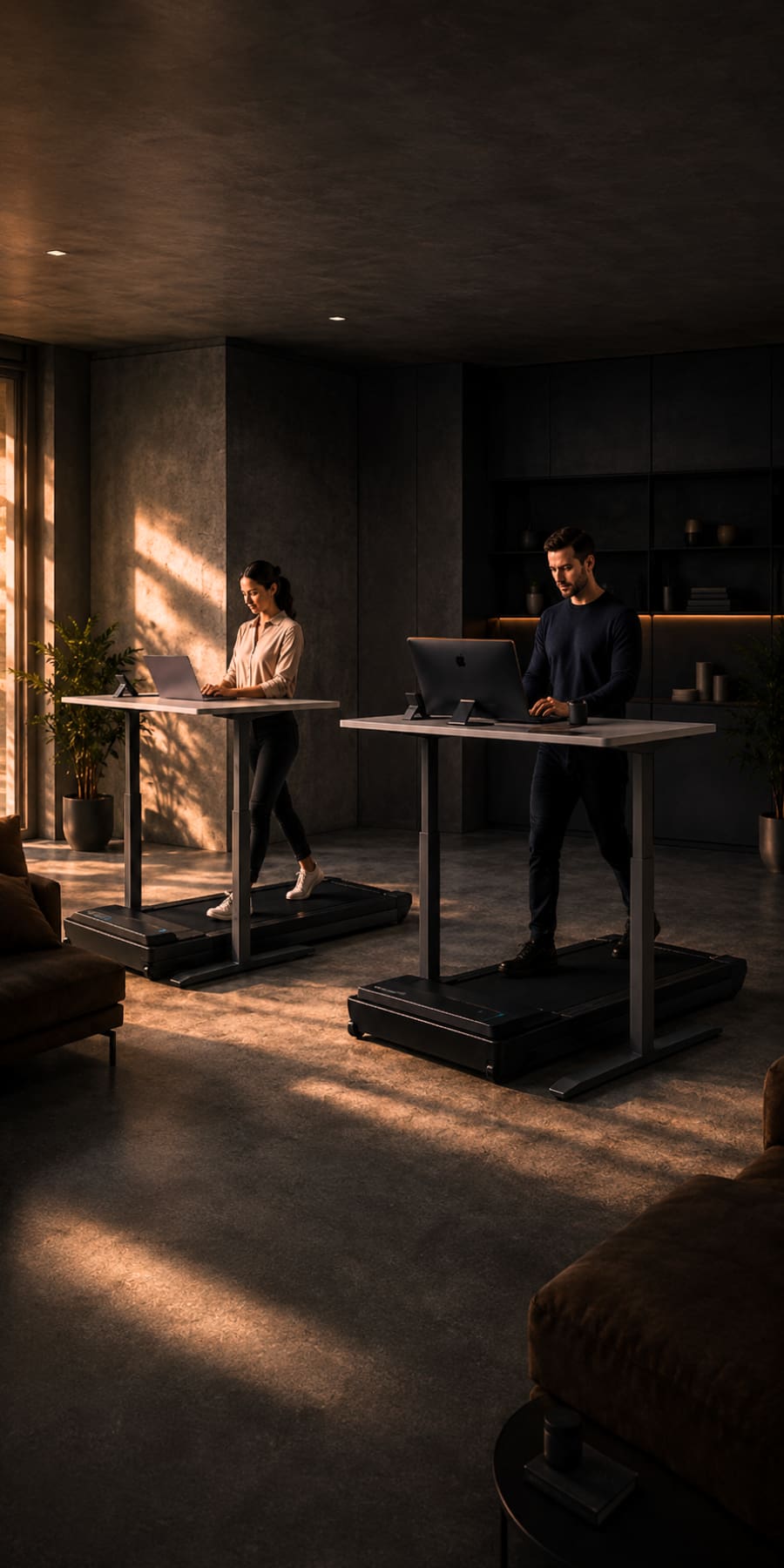Standing Desk with Treadmill - Mobile Banner Image