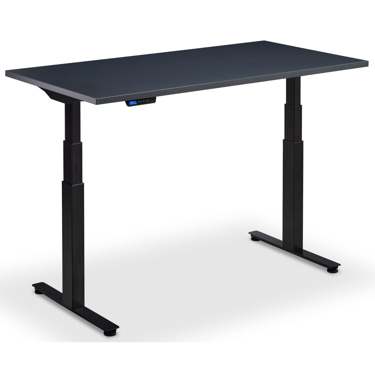Standing Desk with Treadmill - Rize Walk - Black Frame - Anthracite Top - Studio Image