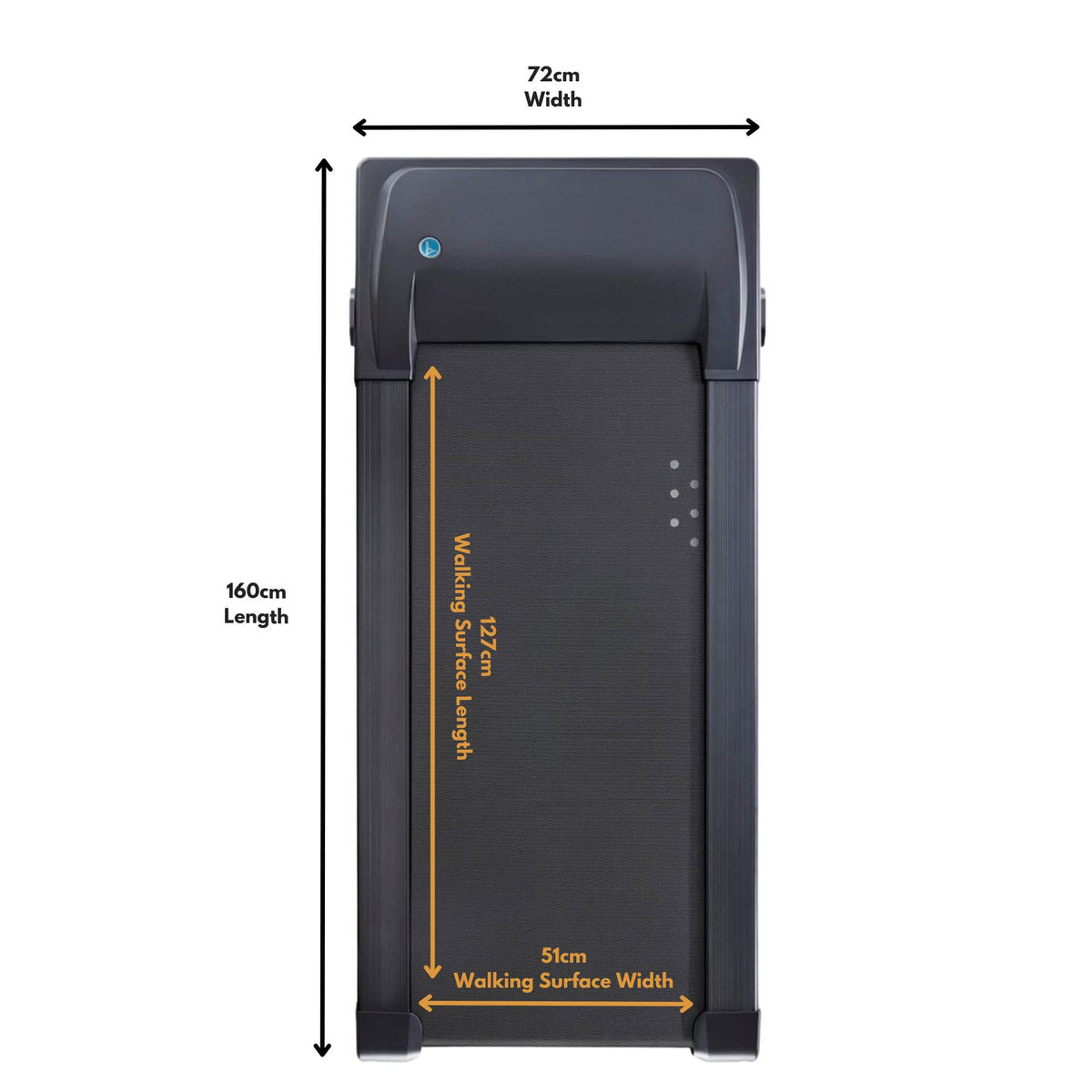 Standing Desk with a Treadmill - Rize Walk - TR1200 Treadmill Dimensions