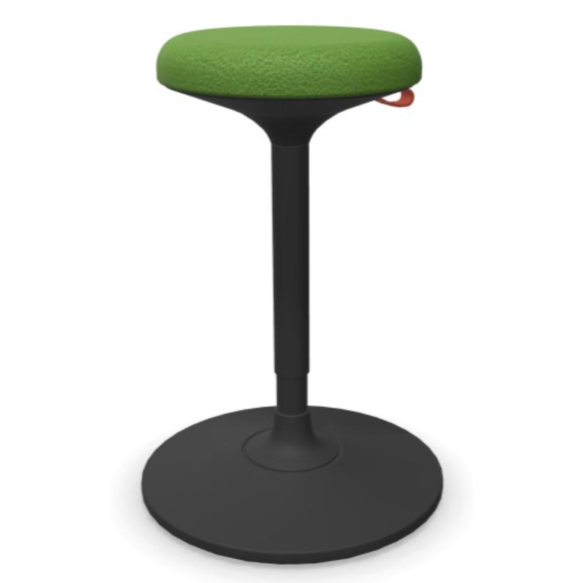 Stool For Standing Desk - Viasit Cloonch - Black Base - Green Bondai 1197 Seat Fabric - Studio Image