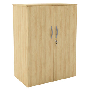 Storage Cupboard for Office - Revilo - Medium Cabinet - Oak - Studio Image 