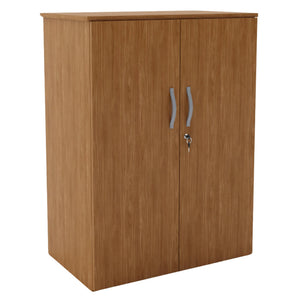 Storage Cupboard for Office - Revilo - Medium Cabinet - Walnut - Studio Image 