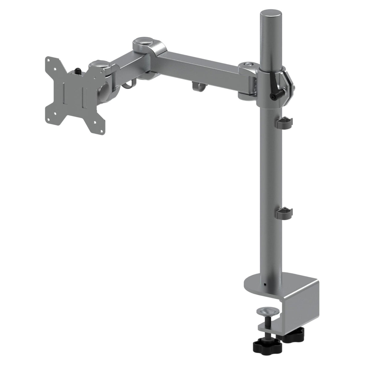 Strata 1 Monitor Stand - SIlver Colour - Front Mount Shown