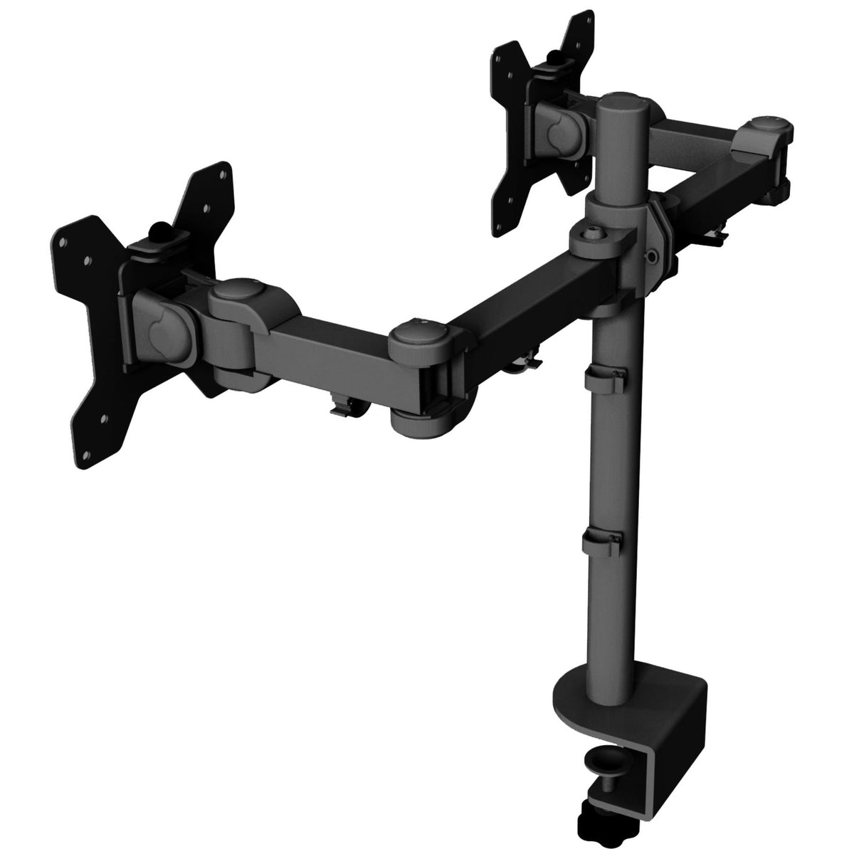 Strata Dual Monitor Arm - Black Colour - Rear Right View