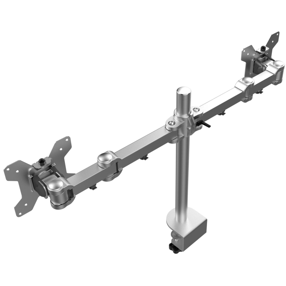 Strata Dual Monitor Stand - Silver Colour - Rear Top View