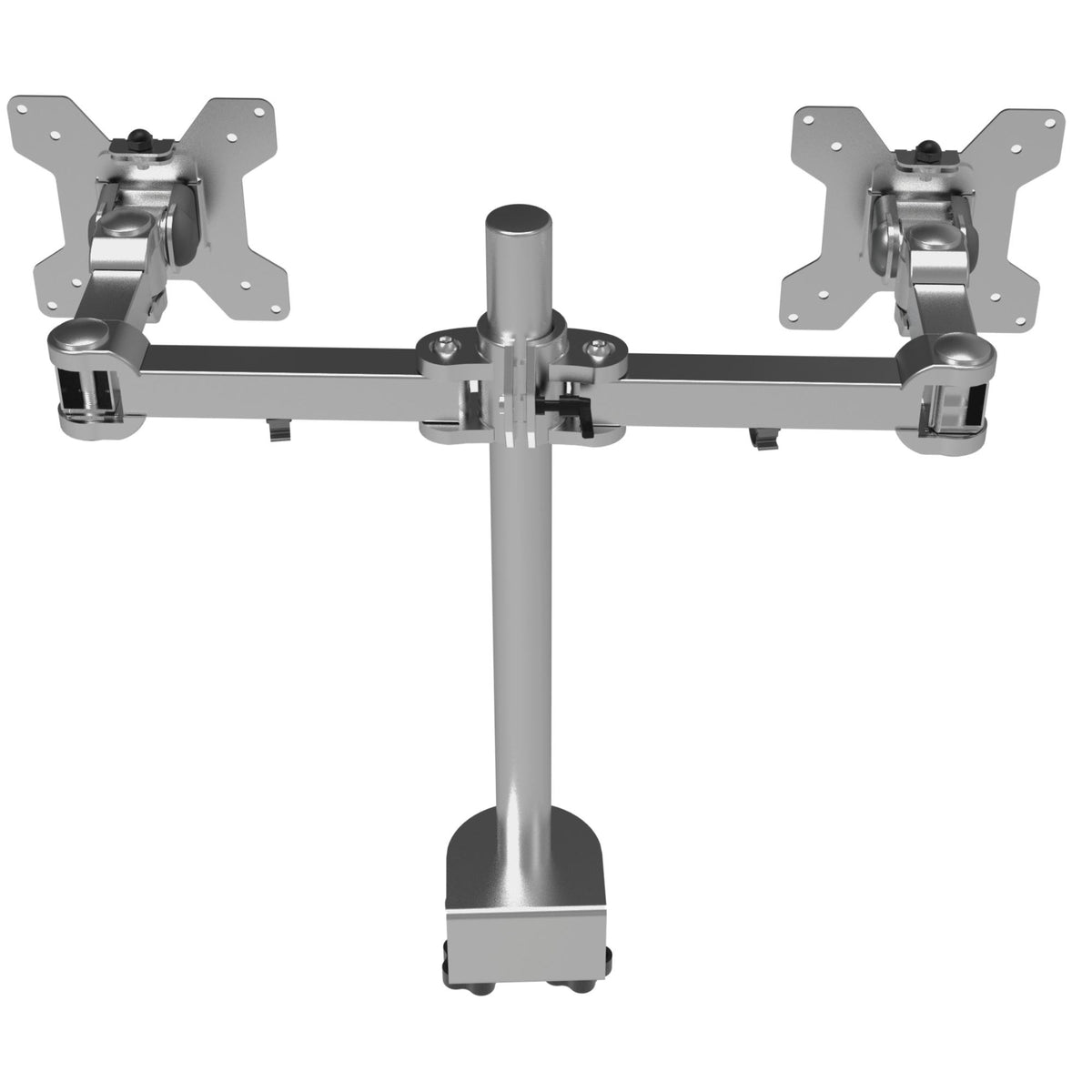 Strata Dual Monitor Stand - Silver Colour - Rear View