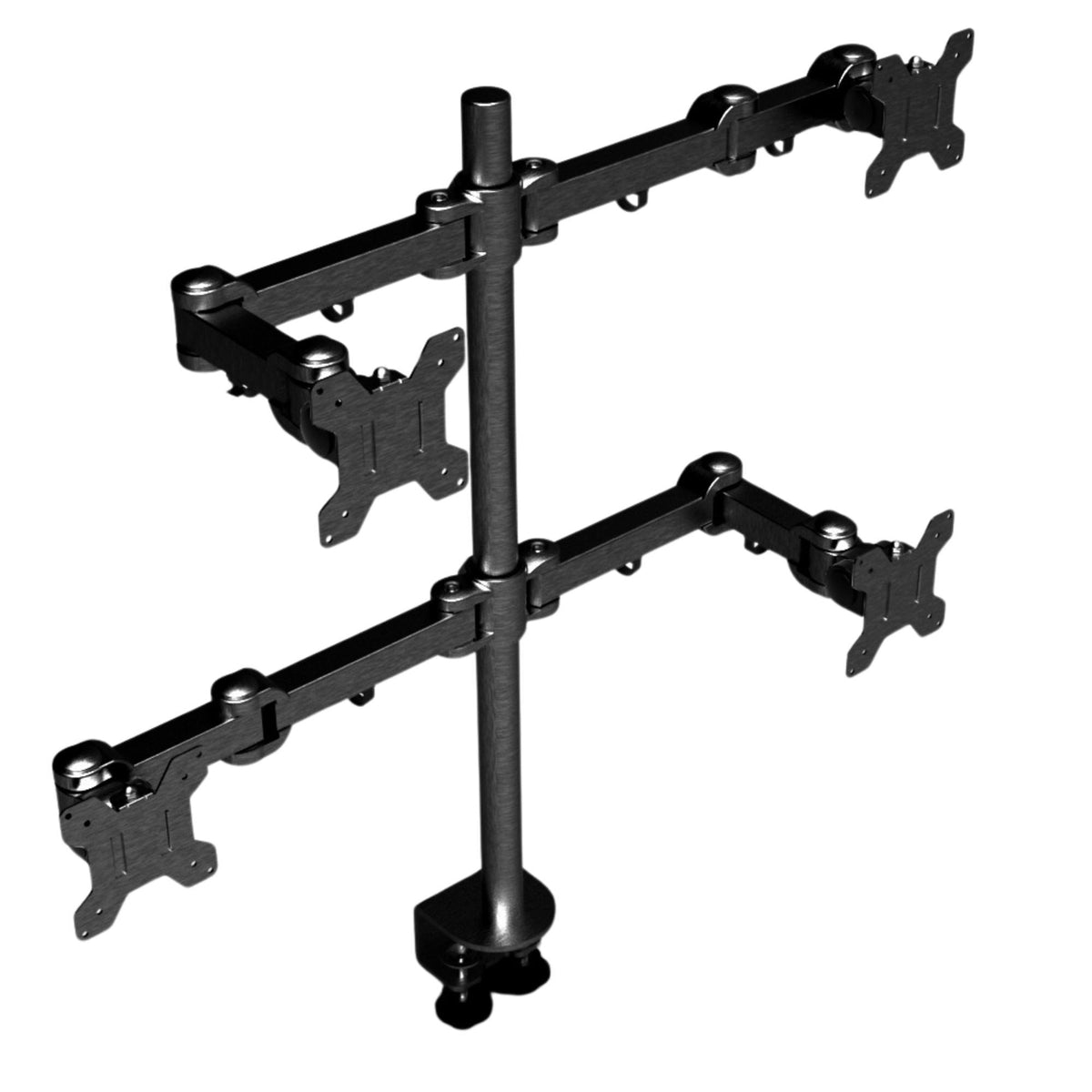 Strata Quad Monitor Arm - Flexible Arms Shown - Front View