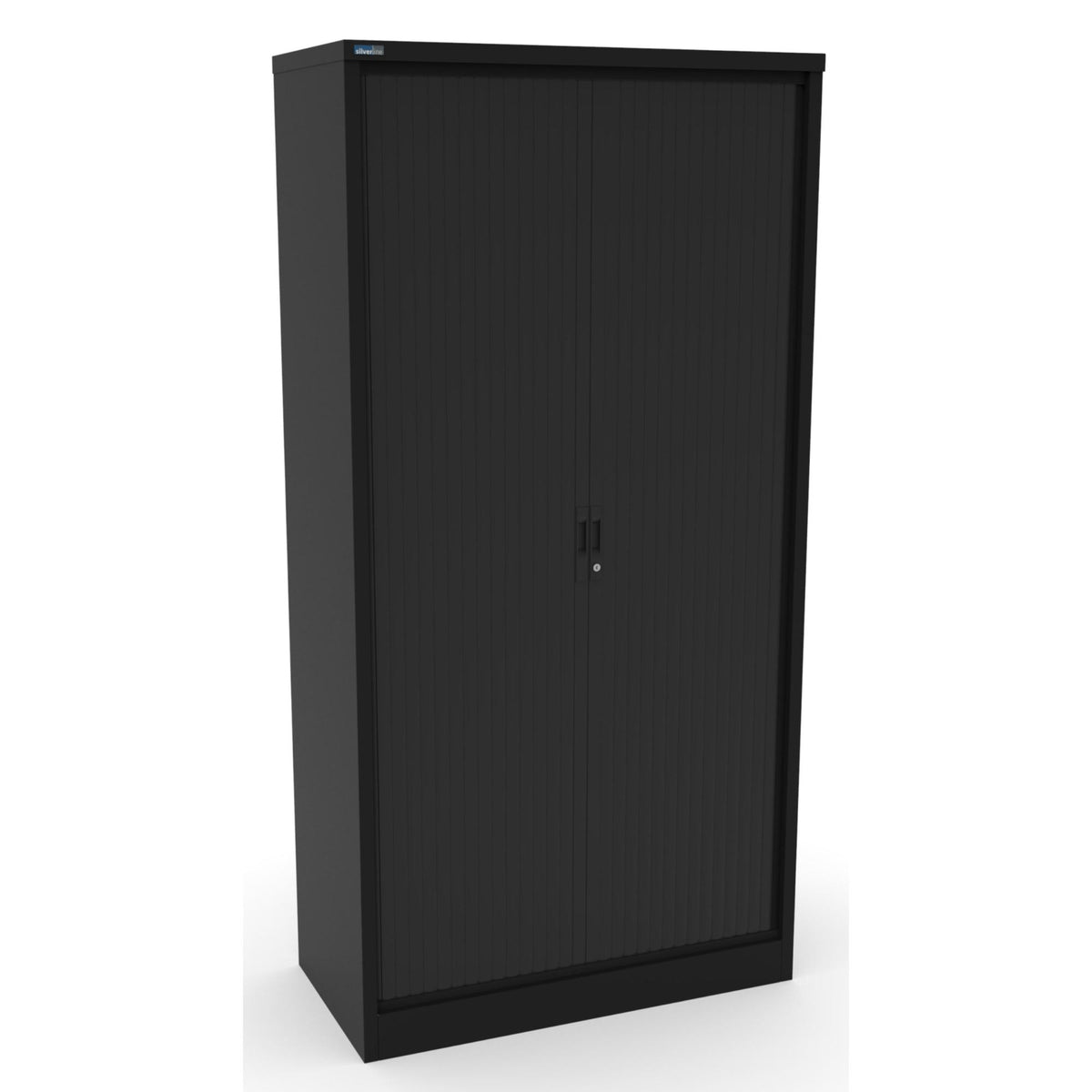 Tambour Unit - Revilo - Large Storage - Black - Studio Image