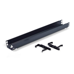 Tray Under Desk for Cable Management - Anthracite with Brackets - Studio Image