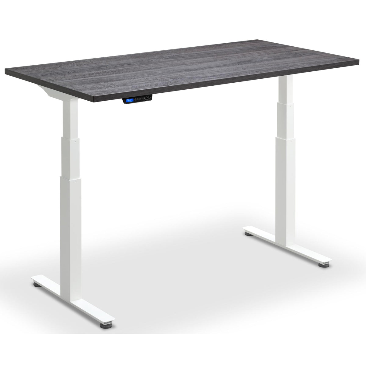 Treadmill with Standing Desk - Rize Walk - White Frame - Anthracite Sherman Oak Top - Studio Image