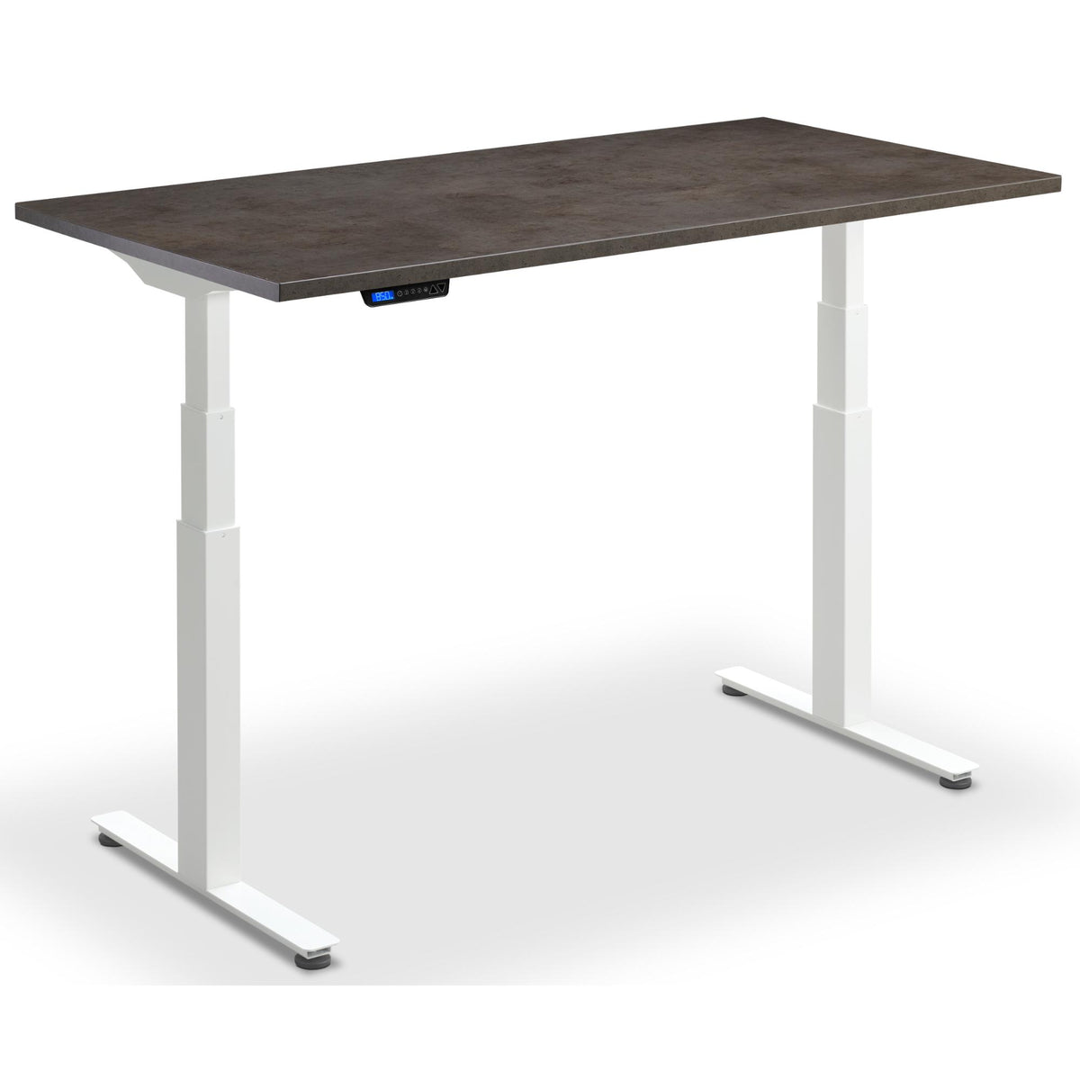 Treadmill with Standing Desk - Rize Walk - White Frame - Dark Concrete Top - Studio Image