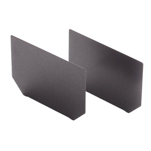 Under Desk Cable Management Tray End Caps - Anthracite Colour - Studio Image