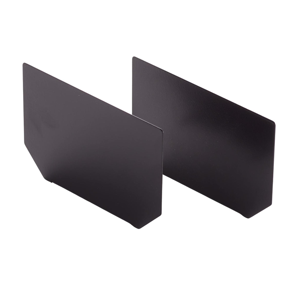 Under Desk Cable Management Tray End Caps - Black Colour - Studio Image