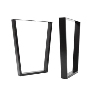 V Frame Table Legs - Black - 71cm x 58cm - Studio Image