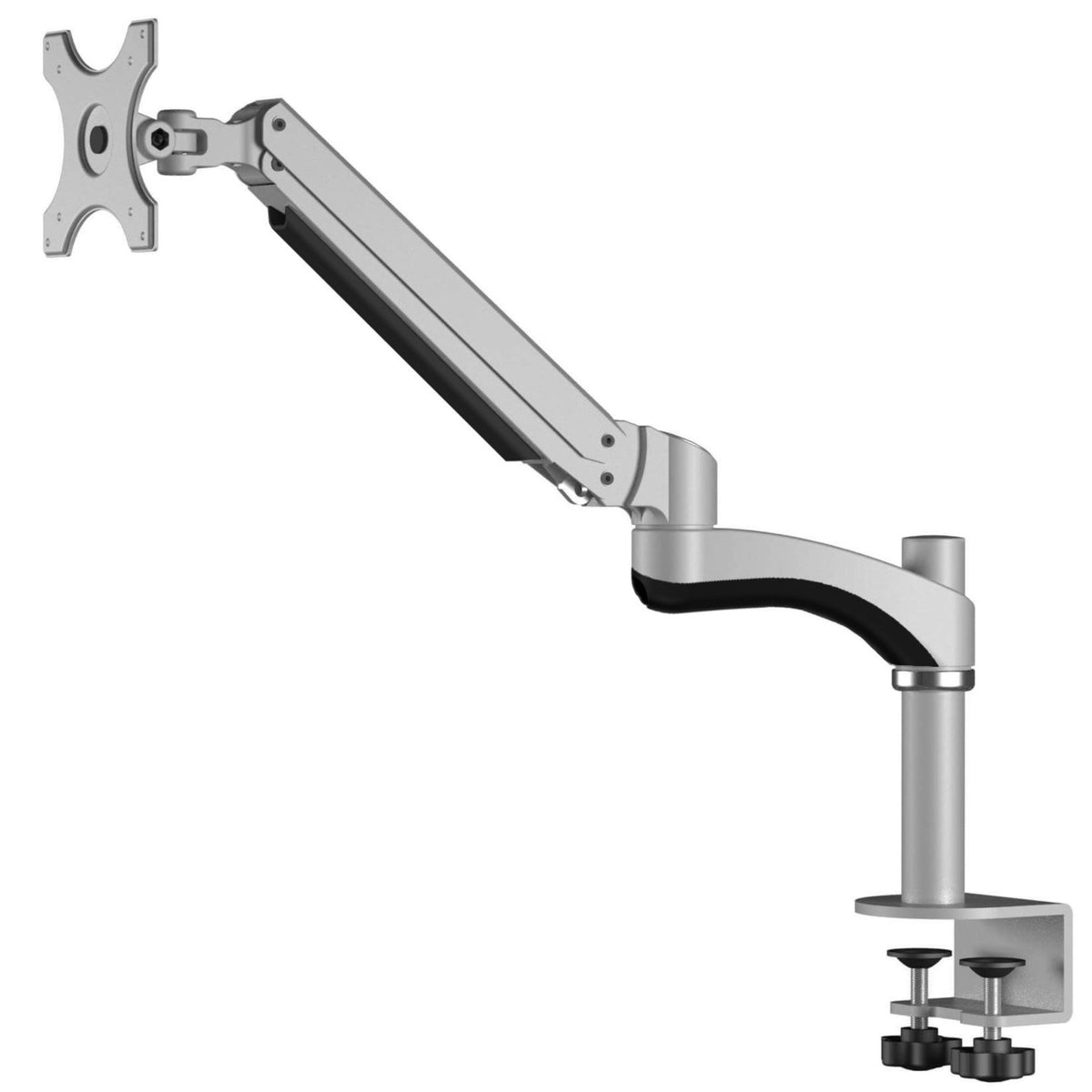 Velaro 1 Monitor Arm - Silver - Right Side View