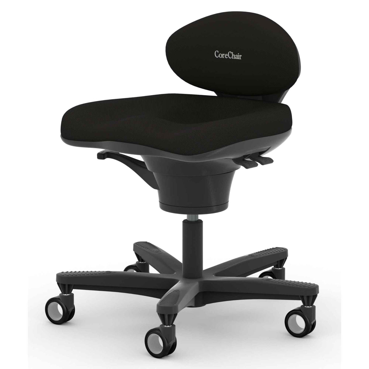 Viasit CoreChair Classic - Black Colour - Front Right View - Studio Image