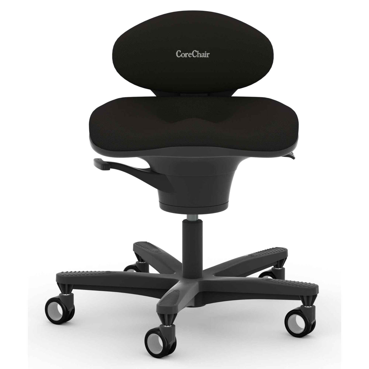 Viasit CoreChair Classic - Black Colour - Front View - Studio Image