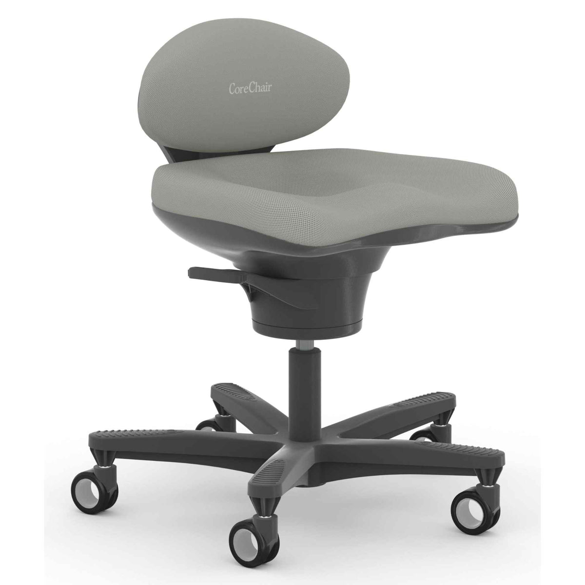 Viasit CoreChair Classic - Grey Colour - Front Left View - Studio Image