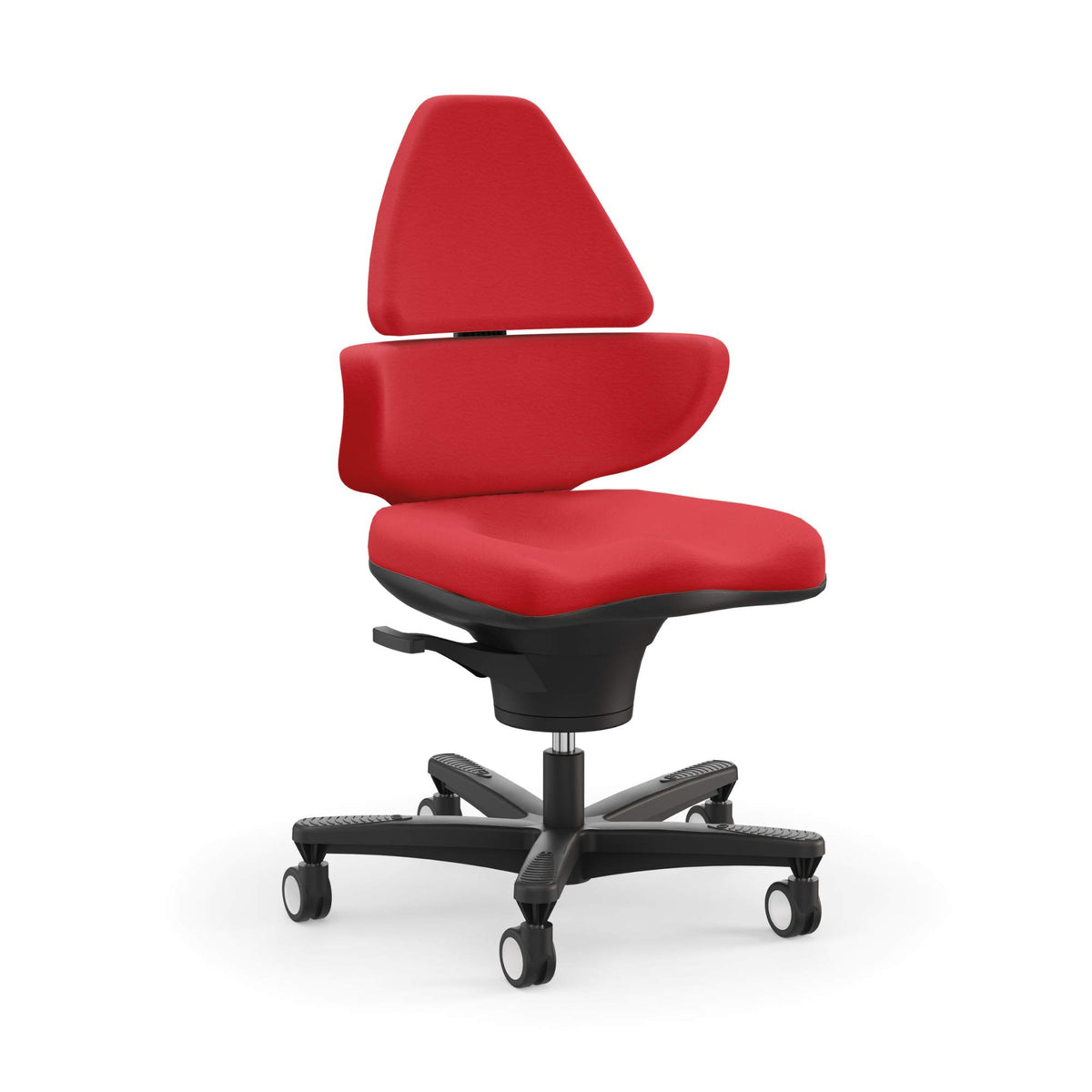 Viasit CoreChair Elite - Active Chair - Red Vinyl - Studio Image