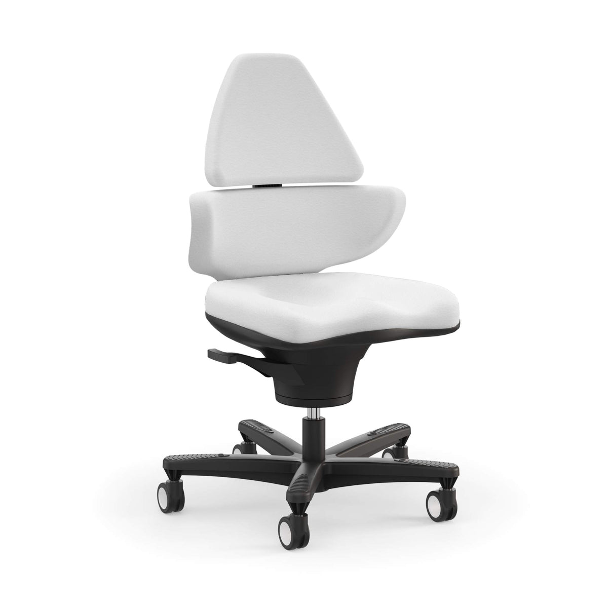 Viasit CoreChair Elite - Active Chair - White Vinyl - Studio Image