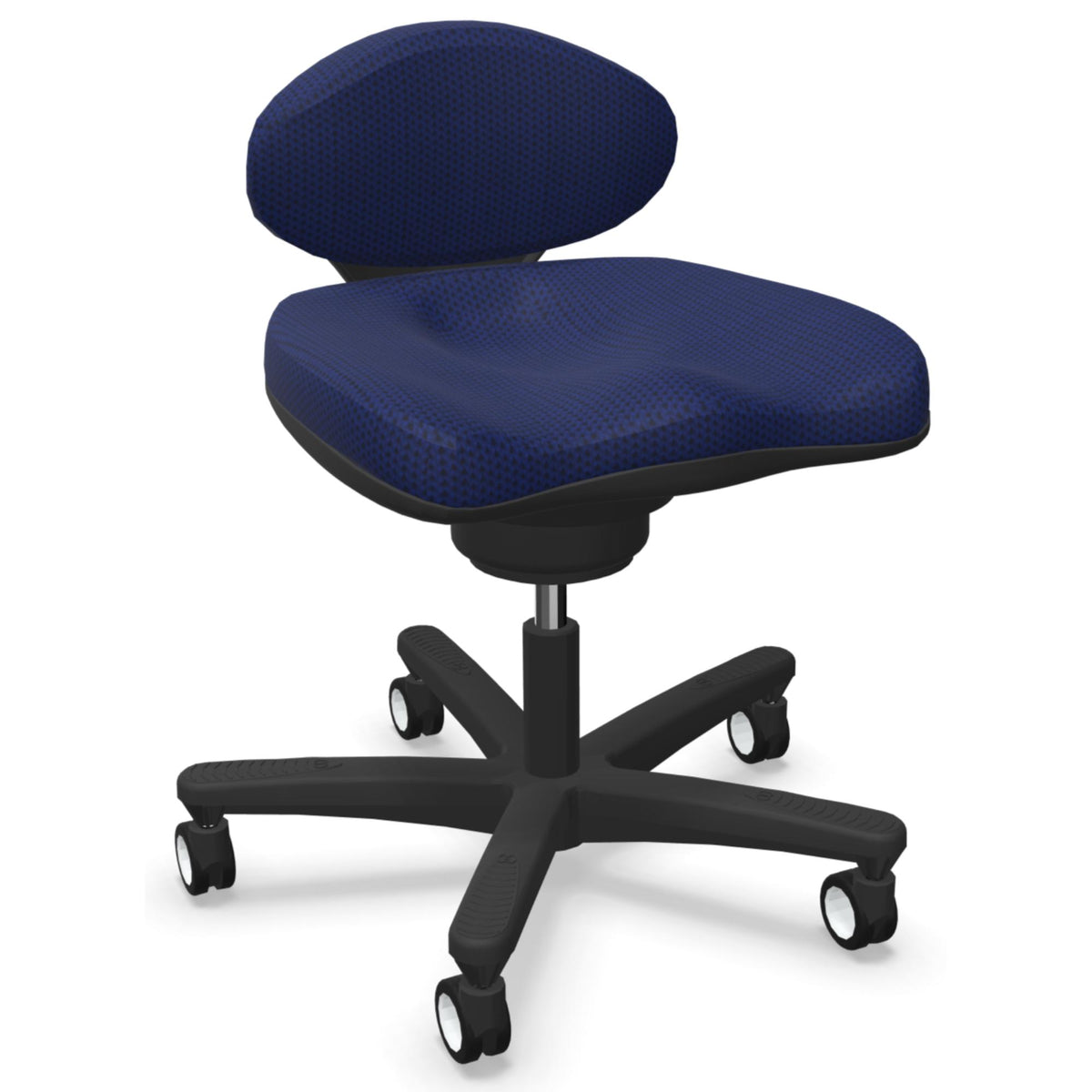 Viasit CoreChair Lite - Black Base - Blue Seat Fabric - Studio Image
