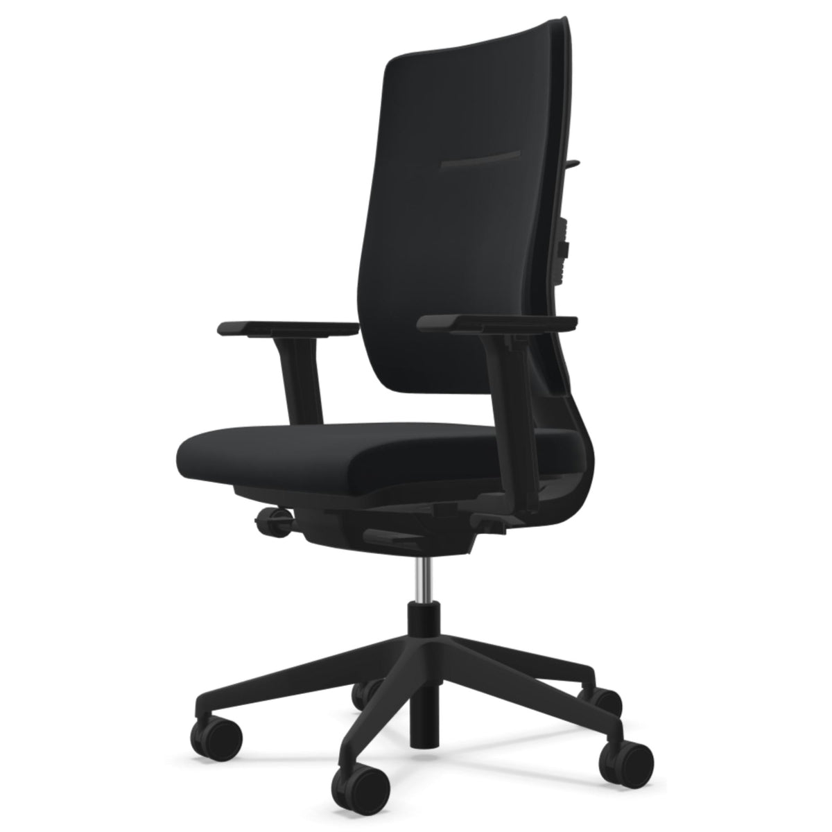 Viasit Toleo Swivel Chair - Black Colour Front Right View - Studio Image