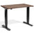 Pacto Walnut Small Standing Desk Wood Veneer with Black Frame