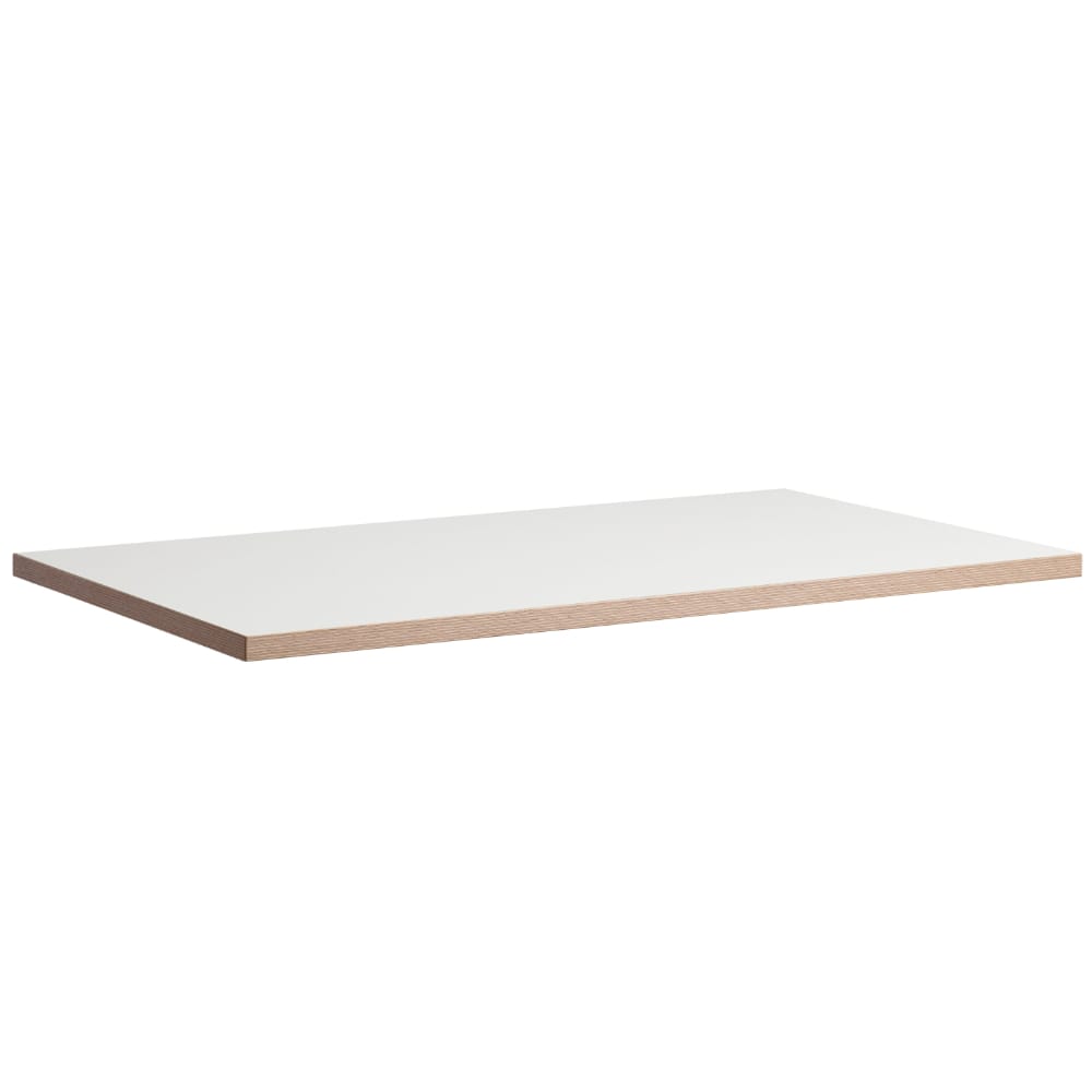 200cm desk top white ply edge finish complete view