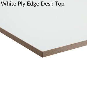 White Ply Edge Desk Top