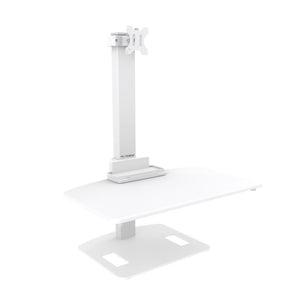 Yo Yo Desk Go 1 - White Colour - Front View Studio Image