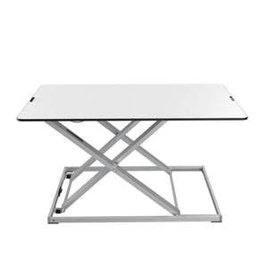 YoYo Desk Lite - White Colour - Front View - Height Adjusted