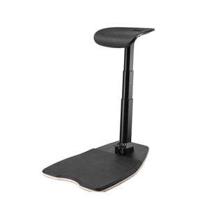 YoYo Ergonomic Stool - Front Side View - Black