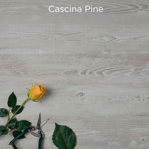 cascina pine desk work top sample close up view