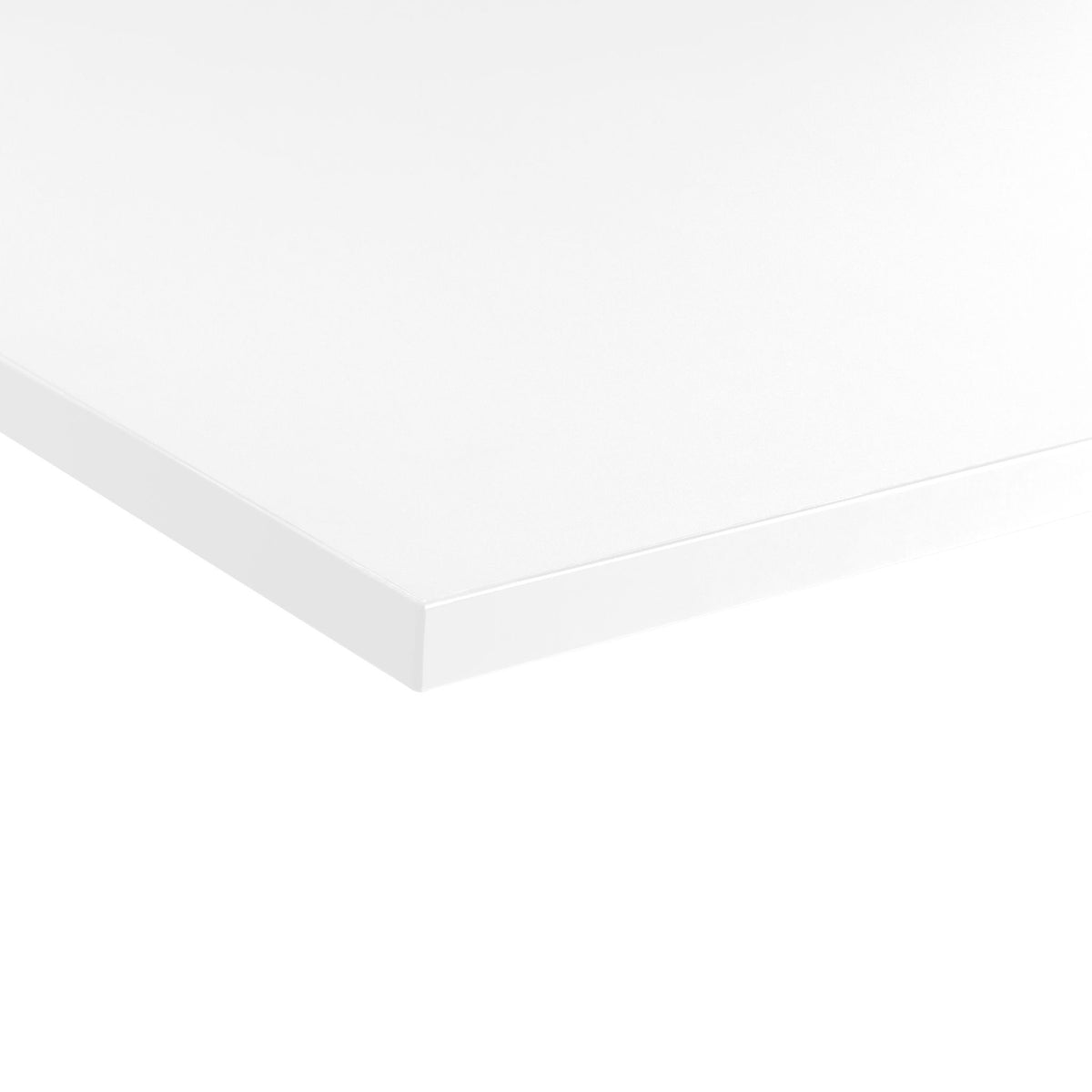Fenix Desk Top in White Side View