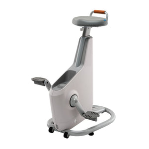 Lifespan Ampera desk exercise bike in white from the side