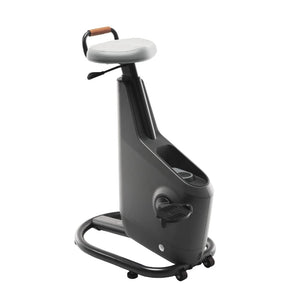 Ampera under desk bike in space grey from the side