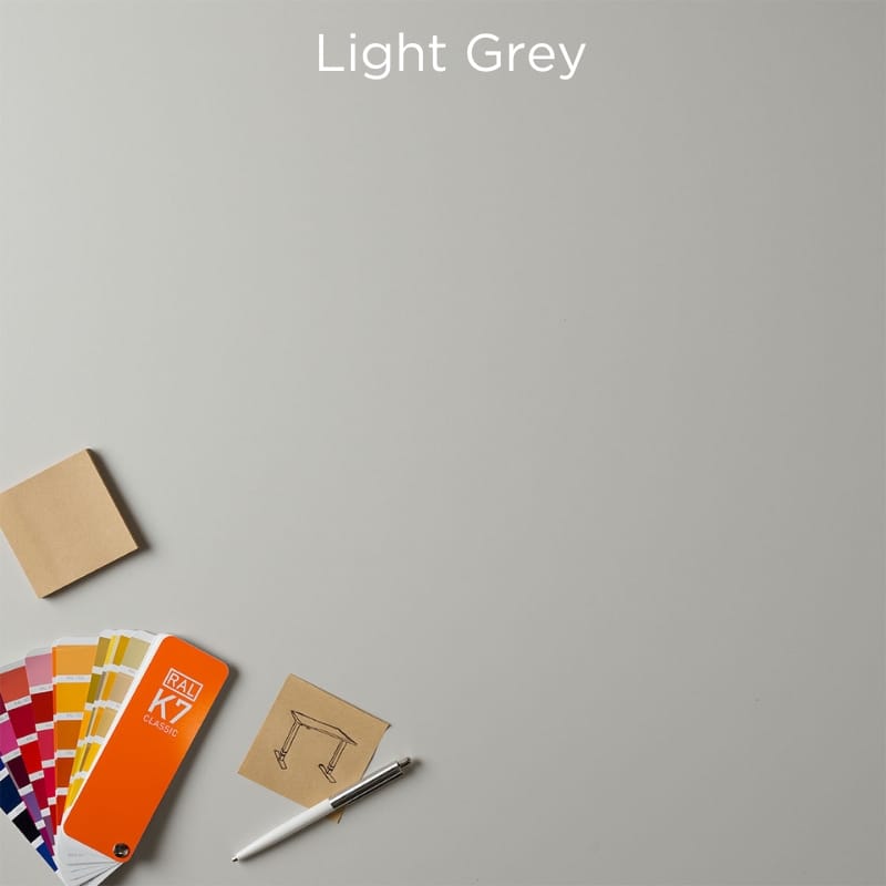 light grey desk top sample finish