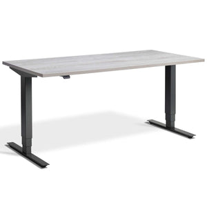 Masta Electrically Height Adjustable Desk - Anthracite Frame Cascina Pine Top